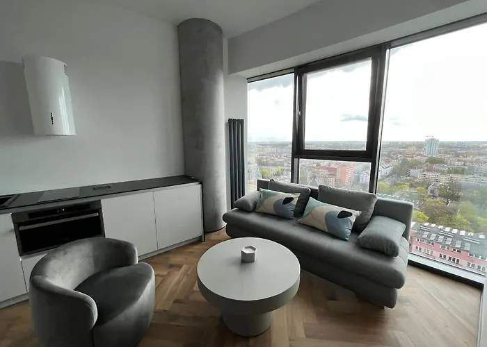 Apartment Hanza Tower Blue 19th Floor 2 Stettin